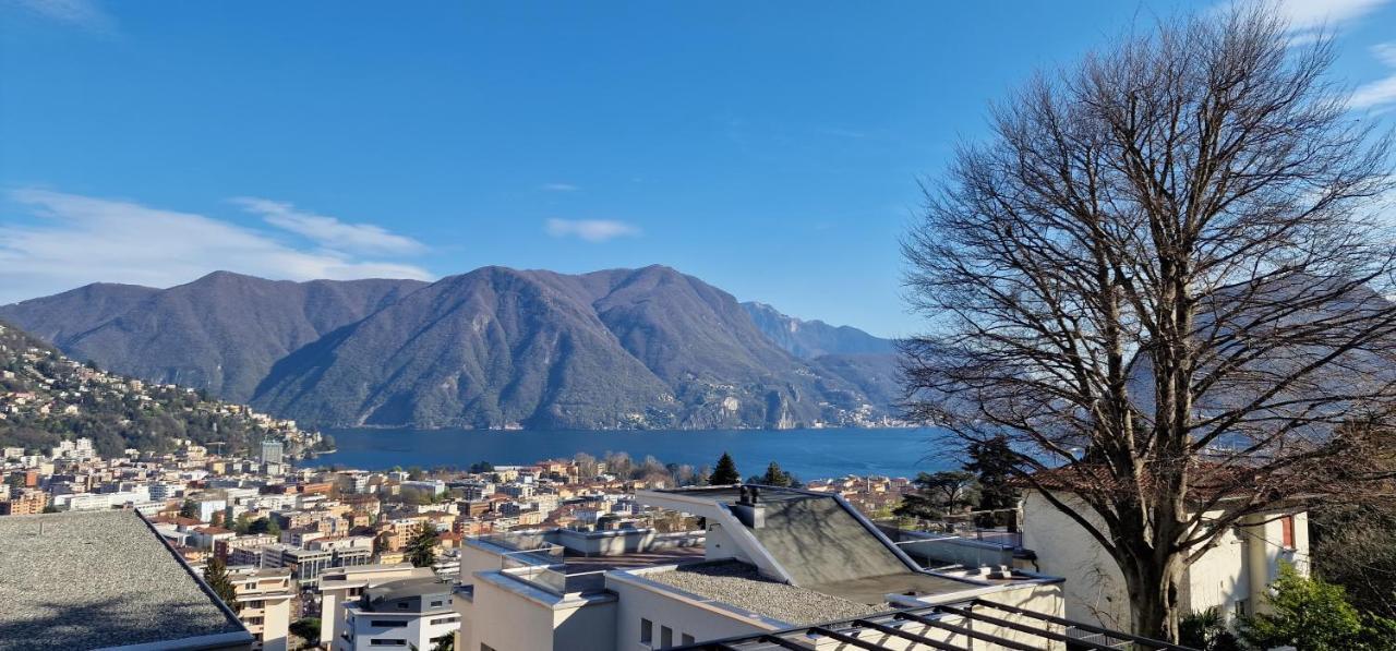 Lugano Lakeview Apartment Private Parking & Self Check-In Exterior photo